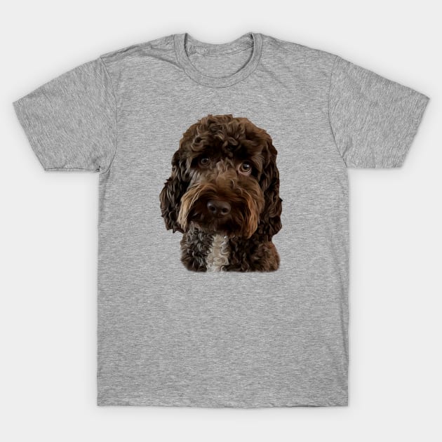 Brown Doodle Dog T-Shirt by WoofnDoodle 